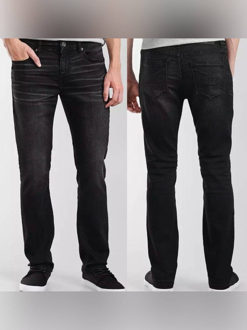 BKE Buckle Alec Jeans Mens 31x34 Black Straight Leg Casual Denim